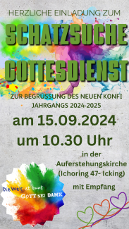 Schatzsuche-Gottesdienst 15.09.2024